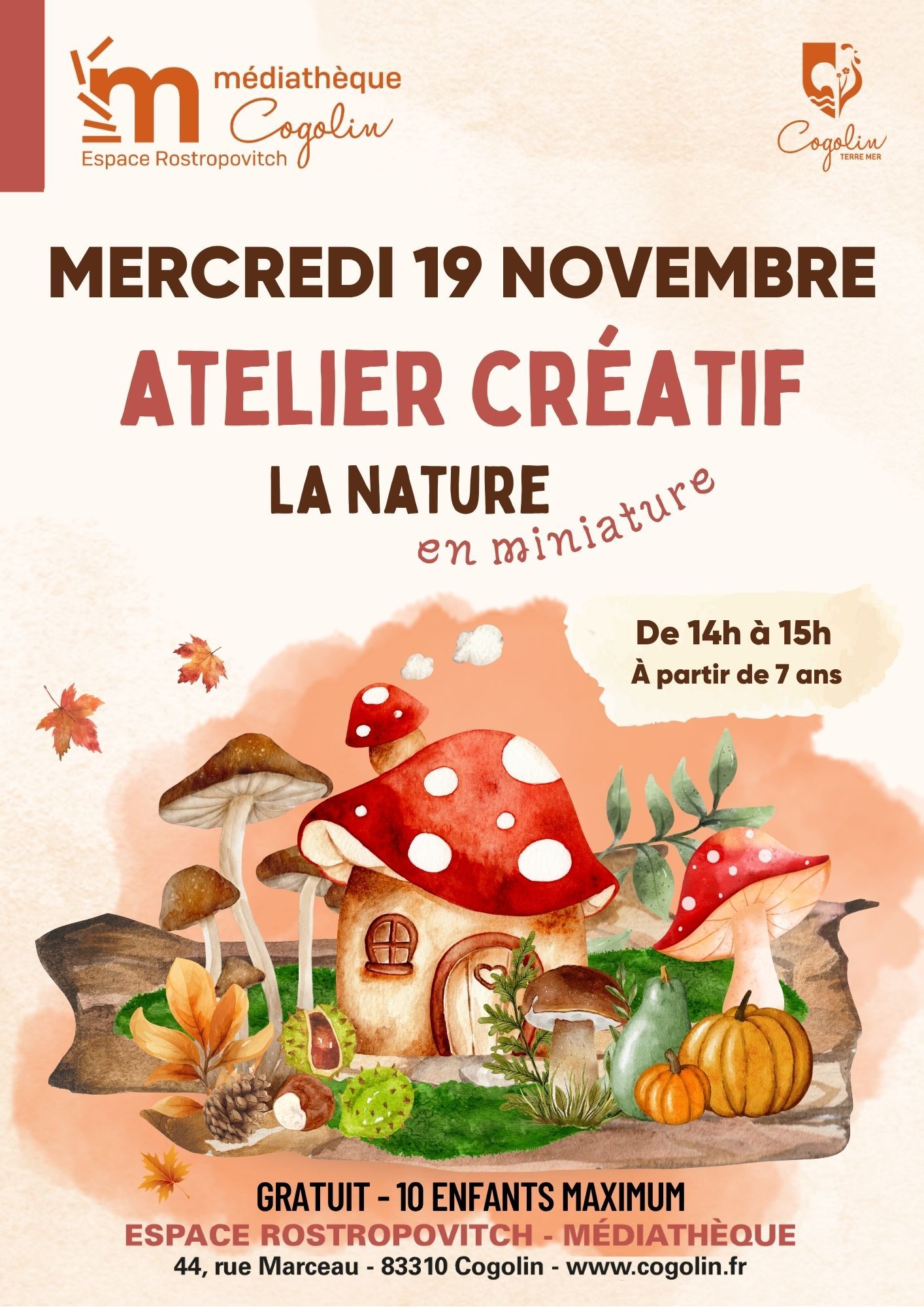 Atelier creatif automne