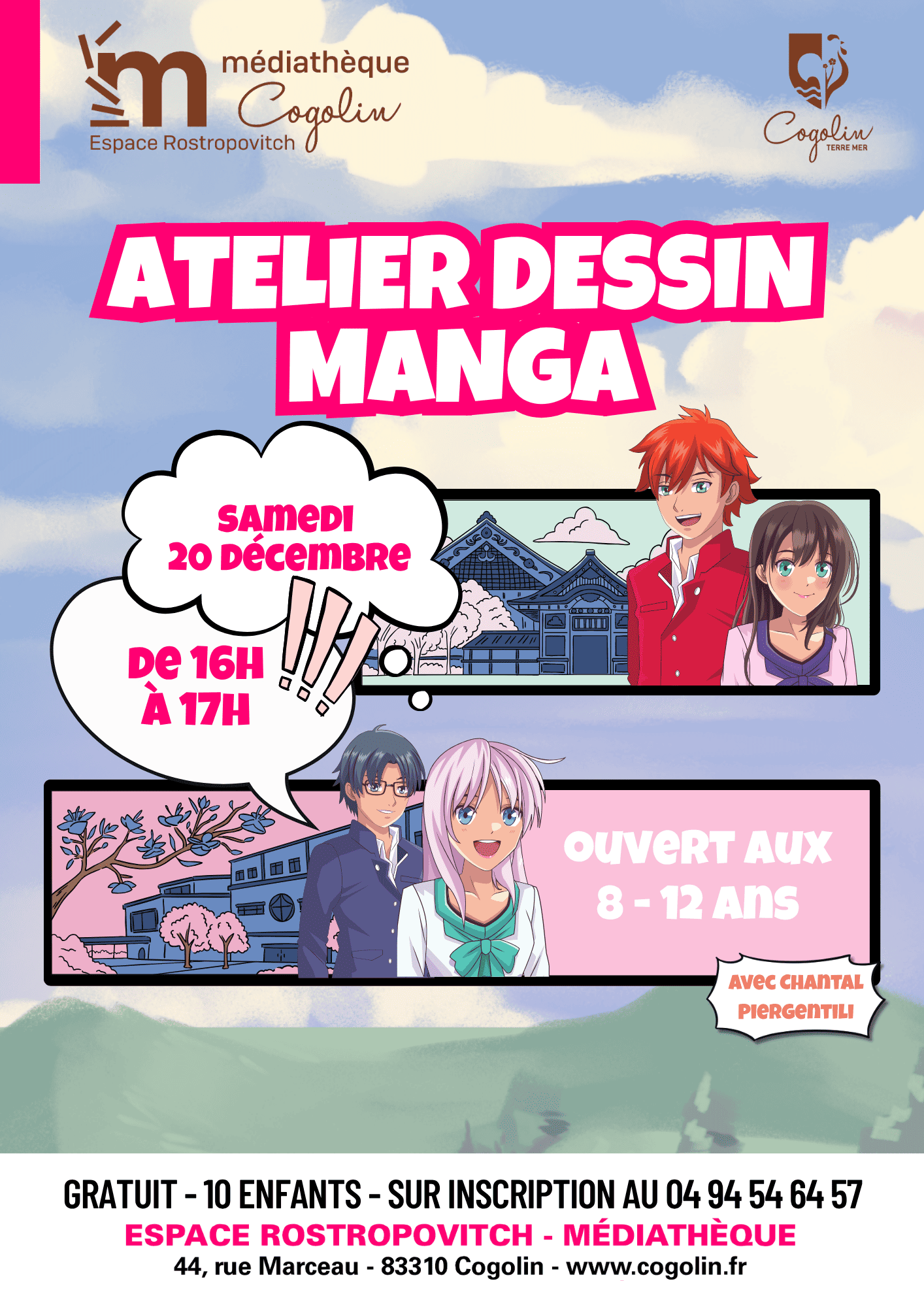 atelier manga enfant decembre